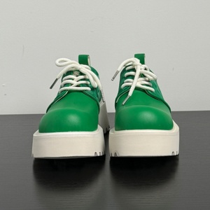 Nuevos Zapatos Derby Verdes para Hombre, para Exteriores, con Suela Gruesa de 6 cm de Altura, Adecuados para Uso Formal en la Oficina, Hechos de Cuero - Product Image 3