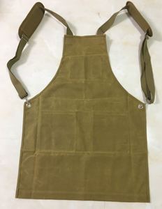 Free sample Waxed Canvas Heavy Duty Work Shop <b>Apron</b> With Pockets Adjustable up to XXL for <b>Men</b> and Women - Product Image 4
