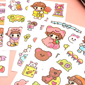Tùy Chỉnh Mới Nhất Hợp Thời Trang PVC Rõ Ràng Dán Với Kawaii Mô Hình Cho DIY Thủ Công Mỹ Nghệ Kế Hoạch Máy Tính Xách Tay Trang Trí Nội Thất Dính Trang Trí Decals - Product Image 3