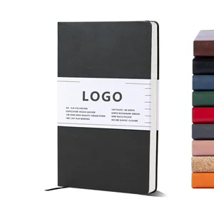 OEM Manufacturer Custom A5 Journal Softcover Leather Notebook With LOGO