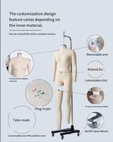 Maniquí de Cuerpo Completo Profesional para Mujer, Marca Luoben, Color Blanco, Talla Asiática 86, Hombros y Brazos Plegables de Fibra de Vidrio