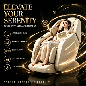 Sillón de Masaje 4D con Riel SL, Gravedad Cero, Reclinable, Monitor de Salud con IA, Masajeador Robótico Shiatsu, Sofá L36 Wellness Hub - Product Image 2