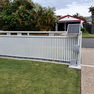 Clôture en aluminium à pointes, revêtement noir en poudre, pour cour avant, jardin, enclos extérieur - Product Image 2