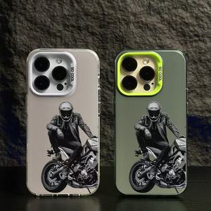 <span class=keywords><strong>Coque</strong></span> de téléphone IMD tendance pour garçon, motif <span class=keywords><strong>moto</strong></span> coloré argenté, compatible <span class=keywords><strong>iPhone</strong></span> 16 Plus 15 <span class=keywords><strong>Pro</strong></span> <span class=keywords><strong>Max</strong></span> 14 13 12 <span class=keywords><strong>11</strong></span>, étui arrière de protection pour mobile - Product Image 1