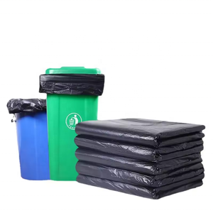 Sacs poubelles personnalisés avec logo, écologiques, jumbo, Oxo, grands sacs en plastique pour déchets de jardin, sacs poubelles plats noirs 2401 - Product Image 5