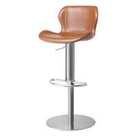 Tabouret de bar moderne et simple, style nordique européen et américain, réglable en hauteur, rotatif, avec structure en fer forgé, pour îlot de cuisine