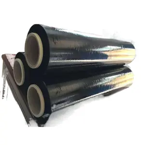 Chinesische preisgünstige schwarze 500% Palette Pre-Stretch-Folien wickel maschine Stretch folie 500mm 23 Jumbo