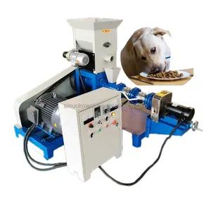 Dry type fish feed dry kibble dog pet food extruder machine