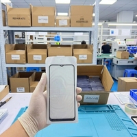Verre frontal en gros avec OCA pour Samsung A03 Core A04 A05 A06, adhésif Mitsubishi, verre en aluminosilicate de haute qualité, fourniture d'usine