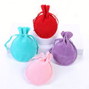 Bolsa de Terciopelo Ecológica Personalizada de 9*12cm, Bolsa de Joyería Colorida para Empaque de Joyas con Logotipo - Product Image 1