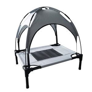 Parasol portátil Elevado Refrigeración Transpirable Elevado Perro Mascota Cama con pies para campamento al aire libre - Product Image 1