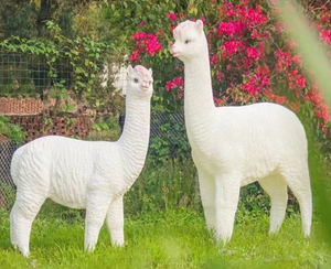 Escultura de iluminación solar exterior de fibra de vidrio con diseño de alpaca, IP65, para decoración de jardín, Navidad y Halloween. - Product Image 1