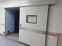 Porte coulissante bidirectionnelle en acier galvanisé pour salle blanche, adaptée à différents flux de personnel et de chariots