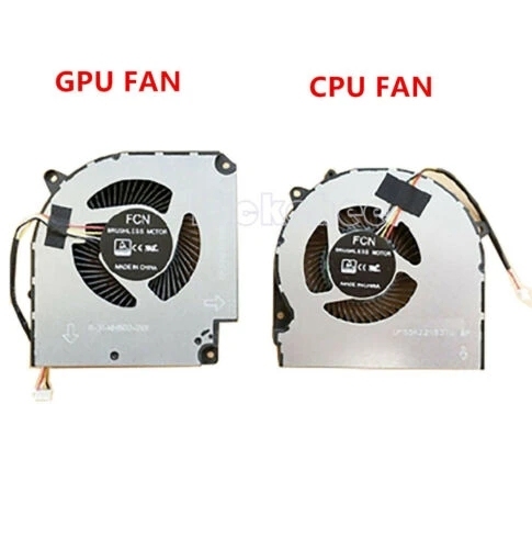 NEW CPU cooling Fan & GPU Fan for Hasee G7-CT5NA G7-CT7NA Z8-CT7NA Z8-CT7NT Z8-CR7N1 DFS5K221153711, 6-31-NH503-201