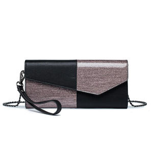 Genuine Leather Shoulder Sling Bag Female Small Embossed Woven Pattern <b>Clutch</b> Phone Bag Women Long Wallets Purse - Product Image 6