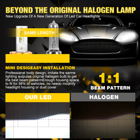 Haute puissance 300W 5070 CSP 50000LM Led ampoule H1 H4 phare H7 lampe H8 H11 9005 HB3 9006 HB4 9012 HIR2 phare de voiture