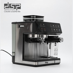 Machine à café semi-automatique DSP, réservoir d'eau de 2L avec broyeur pour usage domestique et au bureau KA3146 - Product Image 2