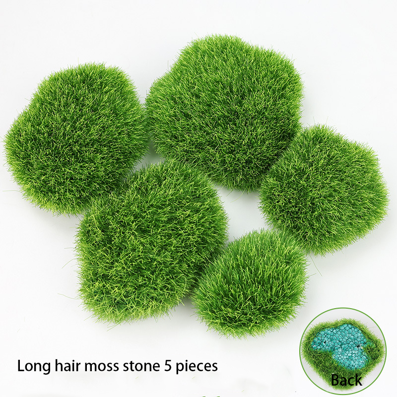 Cheveux longs Stone Moss (5 pièces)