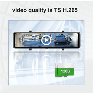 Caméra embarquée NaviHua avec écran tactile de 11,26 pouces, boîte noire de voiture, système d'enregistrement vidéo 4K 1080p, caméra avant et arrière, DVR de voiture - Product Image 4