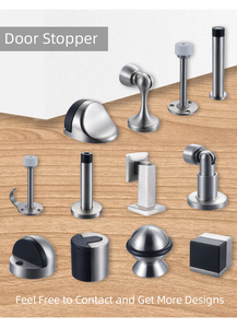 Butée de porte magnétique murale et au sol, robuste et durable, en alliage de zinc, multicolore, protection de sécurité pour salle de bain, entrée, usage hôtelier - Product Image 6