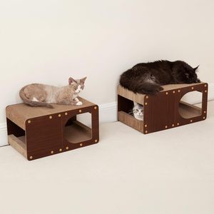 <span class=keywords><strong>Rascador</strong></span> para Gatos de Cartón para Interiores - <span class=keywords><strong>Rascador</strong></span>, Cama y Juguete Multifuncional para Gatos Activos - Product Image 3