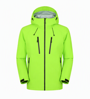 Vêtement de randonnée unisexe personnalisé à coque rigide, fermeture éclair, coutures scellées, imperméable, coupe-vent, respirant, manteau d'automne/d'hiver pour l'extérieur
