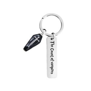 New Punk Gothic <span class=keywords><strong>Keychain</strong></span> Retro cái chết chữ thập máu đỏ Quan Tài Mặt dây chuyền <span class=keywords><strong>Keychain</strong></span> bán buôn - Product Image 4