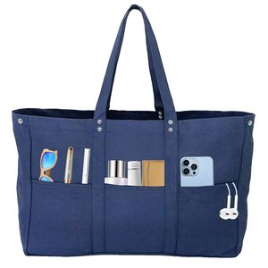 Factory Supply <b>Large</b> Totes Bags Bulk Utility <b>Canvas</b> Tote Bag With Zip - Product Image 1