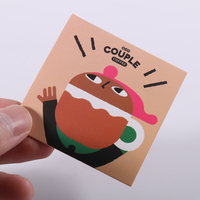 Wholesale Custom Cartoon Eco-Friendly Recycled Paperboard Book Shaped Style Birthday Matchbook with Hot Stamping UV