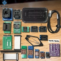 Programmateur universel JQW XGecu T76 + Kit d'adaptateurs 17 pièces 32 bits 200 MHz USB Type-C 76 broches Prise en charge de plus de 26000 circuits intégrés EMMC 140 Mo/s Prix réel