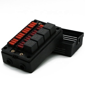 Kit de caja de relé de coche personalizado Universal 4 pines 5 pines 4 relés 24 fusibles ATO ATC ATY 2 fusibles ANS AFS MIDI con cubierta impermeable - Product Image 3