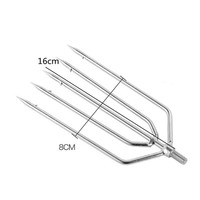Fourche de pêche en acier inoxydable de 3m-6m avec 2 à 11 dents, équipement de pêche artisanal de style ancien pour la pêche au gaff