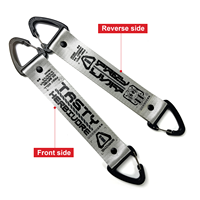 Gantungan Kunci Lanyard Pendek Berkualitas Tinggi Custom Dengan Pengait Karabiner Ramah Lingkungan Sablon Sutra Gantungan Kunci Karabiner