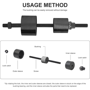 SOOLU-AUTO Kit Profesional de 14 Piezas para Extracción de Bujes de Eje Trasero Diferencial, Acero 40CR, para <span class=keywords><strong>BMW</strong></span> E36/46 E38/39 <span class=keywords><strong>E60</strong></span>/61E31 - Product Image 3
