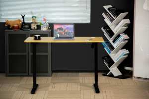 ऊंचाई-समायोज्य विद्युत नवीनतम तीसरी पीढ़ी की एकल-मोटर धातु तालिका फ्रेम सहित तालिका शीर्ष कंप्यूटर डेस्क - Product Image 4