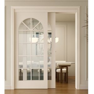 <span class=keywords><strong>Porta</strong></span> scorrevole interna moderna con vetro temperato trasparente e <span class=keywords><strong>porta</strong></span> <span class=keywords><strong>in</strong></span> <span class=keywords><strong>legno</strong></span> vari disegni per camera da letto bagno e soggiorno - Product Image 3