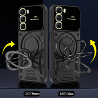 Étui de téléphone Africa Transsion pour Infinix Hot 60 50 Pro+/60i/50i/Note 50 Pro+/50S/50X avec béquille et anneau magnétique rotatif