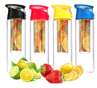 Bouteille d'eau Madou 700 ml en Tritan sans BPA avec fonction de consommation directe, bouteille de boisson infusée aux fruits écologique unisexe