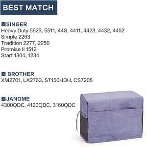 Free Sample <b>Automatic</b> <b>Sewing</b> <b>Machine</b> Parts Supplies Storage Dust Pouch Roll Top <b>Sewing</b> <b>Machine</b> Cover Bags - Product Image 5