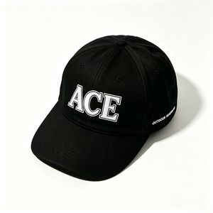 Casquette de baseball unisexe personnalisée brodée ACE, 6 panneaux, en coton doux, visière incurvée, style Dad Hat, pour sports de plein air, ajustable et tendance - Product Image 4