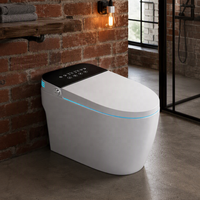 WC intelligent monobloc à chasse automatique avec bidet intégré et télécommande