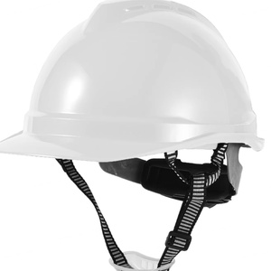 Casque de sécurité industriel blanc de type V, suspension à 6 points, sans fentes - Product Image 3