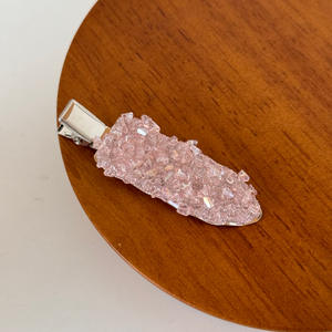 Pince à cheveux coréenne en cristal sans couture, type bec de canard, douce et élégante, pour femme, accessoire capillaire raffiné - Product Image 5