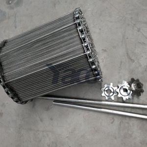 Thực Phẩm Lớp 304 316 Thép Không Gỉ Kim Loại Xoắn Ốc Băng Tải Lưới Ban Nhạc Cho Lò Nướng - Product Image 1