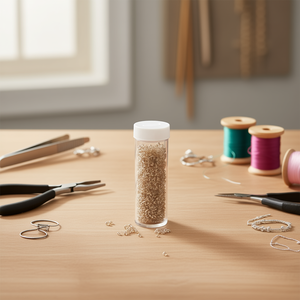 Perline ILAN Abalorio bianche 08 12 pezzi per la creazione di gioielli artigianali - Product Image 3