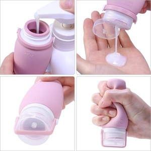 Non-Drip Design Portable Travel Sub-Bottle Container Non-Toxic Shampoo Squeezable Silicone Travel Dispenser Bottle for Lotions - Product Image 5