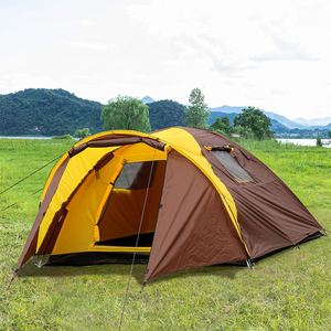 Carpa de Camping Doble Capa para Exteriores, de Una Habitación y Un Salón, Portátil, Impermeable, con Protección Solar, Gran Capacidad, para las Cuatro Estaciones, con Refuerzo Diagonal - Product Image 3
