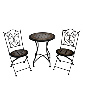 Bistro tavolo e sedia mattonelle di <span class=keywords><strong>mosaico</strong></span> bistro tavolo mobili da giardino <span class=keywords><strong>mosaico</strong></span> tavolo e sedia - Product Image 3