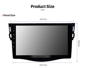 BINGFAN 9 pouces Double Din Radio pour Toyota RAV4 2006-2012 avec RDS BT GPS <span class=keywords><strong>WIFI</strong></span> MTK lecteur multimédia Android 9.1 <span class=keywords><strong>autoradio</strong></span> - Product Image 4