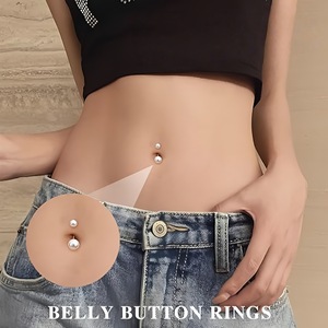 Ensemble de Piercings pour Nombril en Acier Inoxydable, Bijoux Classiques pour Nombril, Ornement Unisexe, Cadeau - Product Image 4